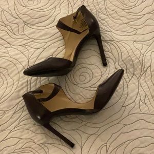 Nine West Purple Leather Heels NEW